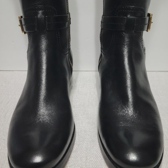 Michael Kors Stockard Two Toned Black Tall Leather Riding Boot Women’s Size 6.5M - Picture 16 of 16